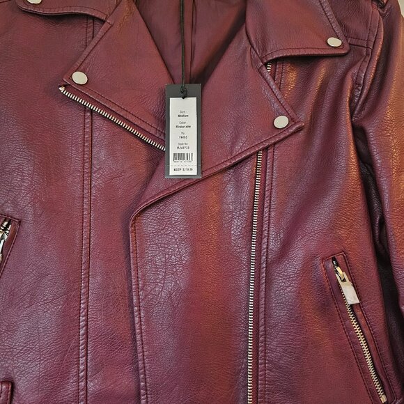 Red leather jacket - Picture 4 of 10